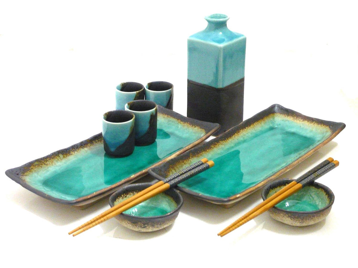 Masami Sushi Set With Bowls / Tray Stoneware - Bloomingville