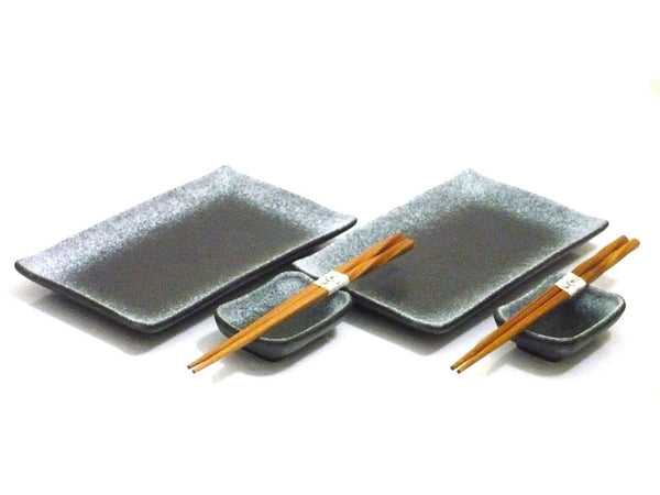 Charcoal Mist Sushi Set for Two