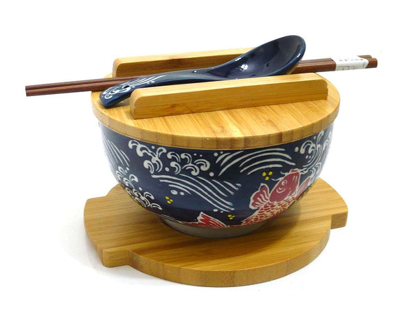 Red Carp Premier Bowl Set for Rice, Noodle or Chirashi