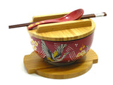 Red Crane Premier Bowl Set for Rice, Noodle or Chirashi